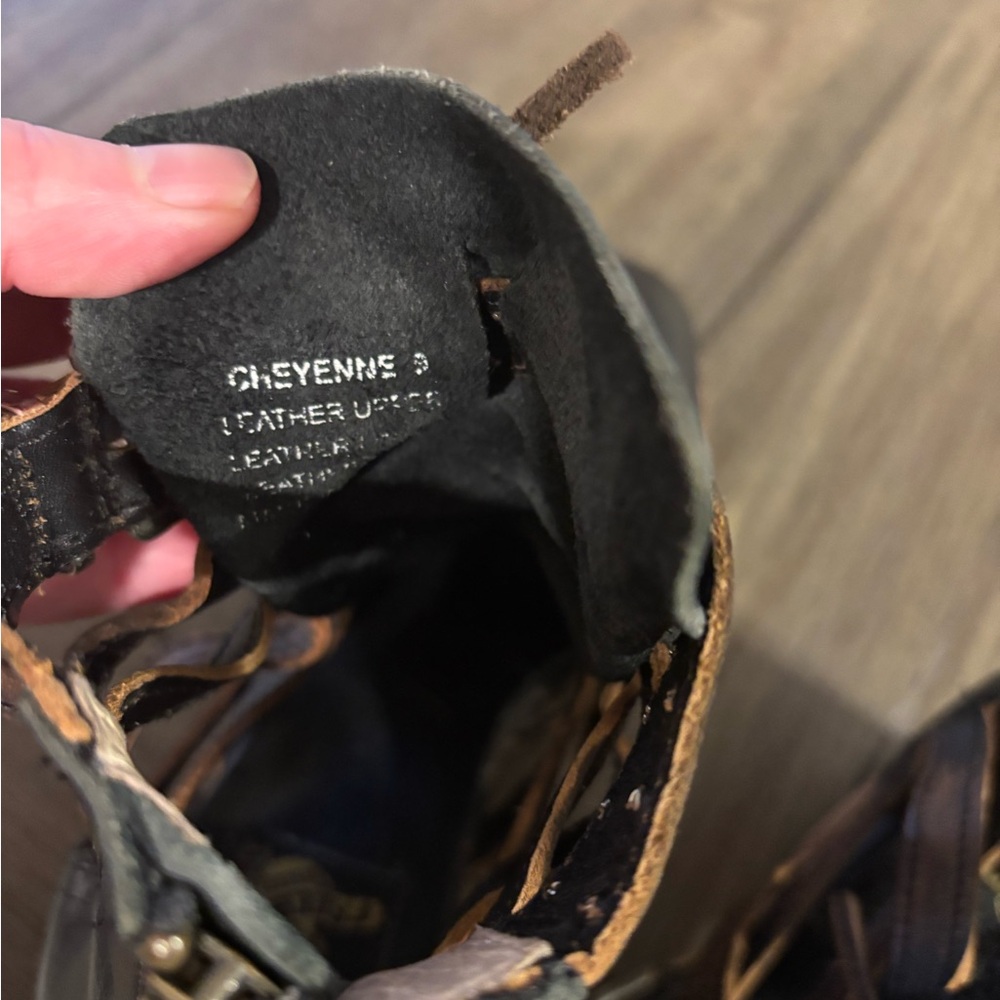 Freebird Black and Brown Lace-Up Boots - Picture 5 of 7